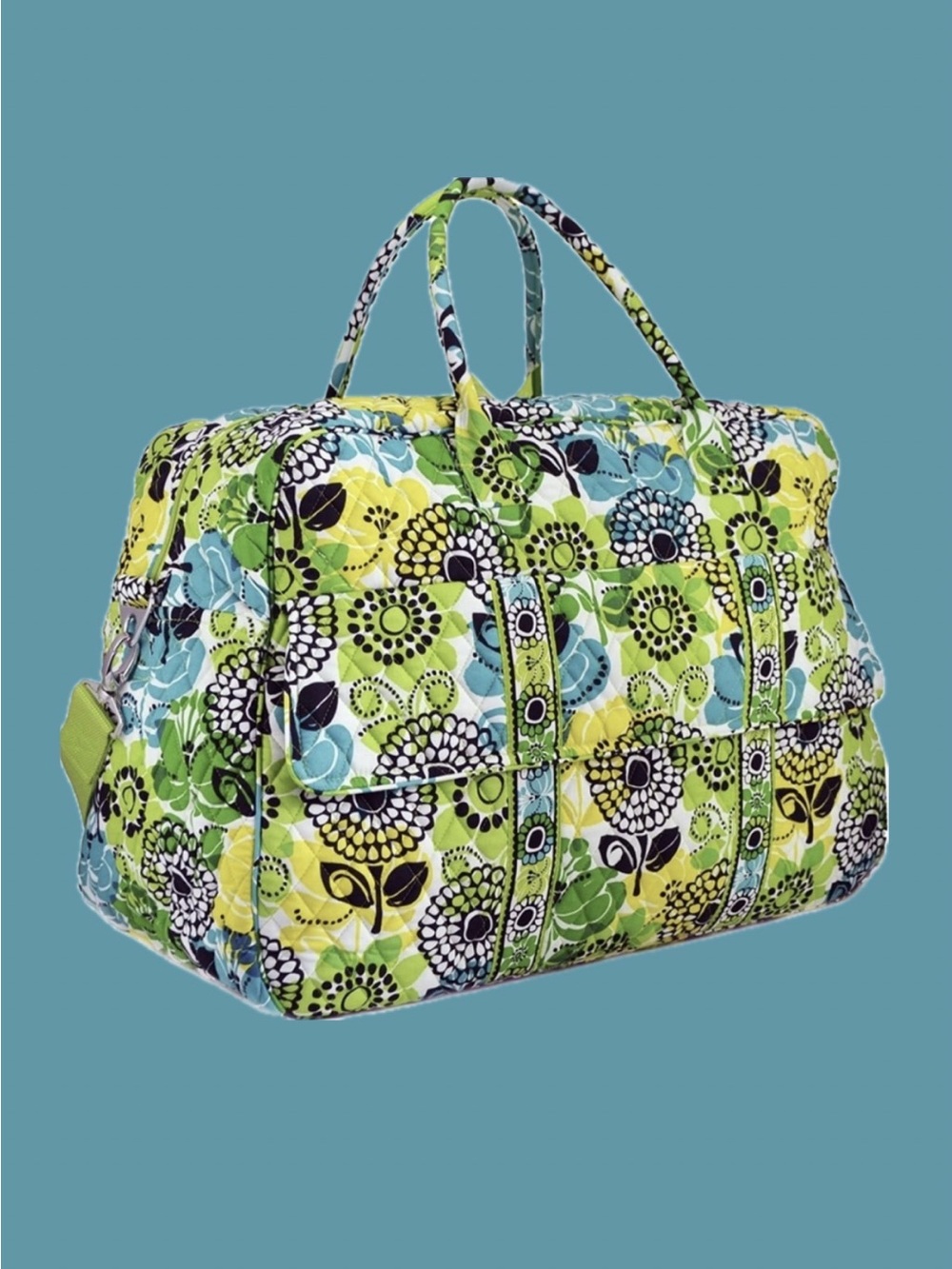 Vera Bradley Lime's Up Large Weekender - Discontinued Print